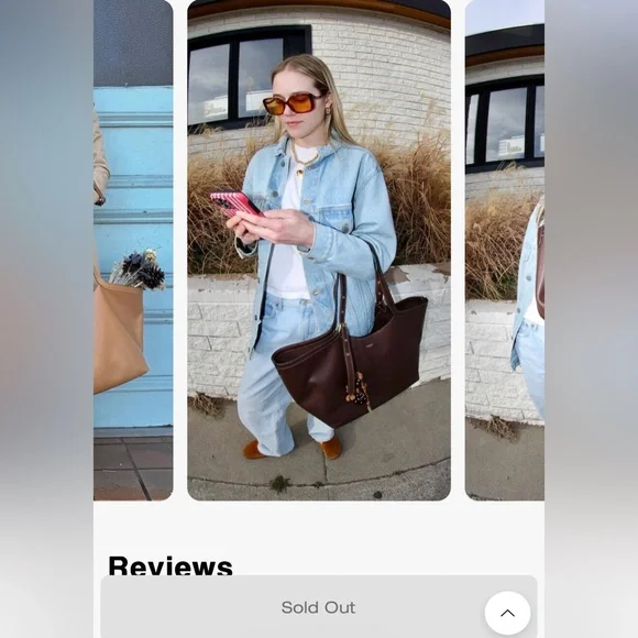 Coach Gramercy Tote Bag in maple - Picture 8 of 9